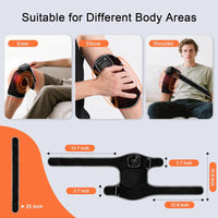 Heated Knee Massager – Smart Heat Therapy & Vibration Massage | Adjustable Knee Support | USB Rechargeable