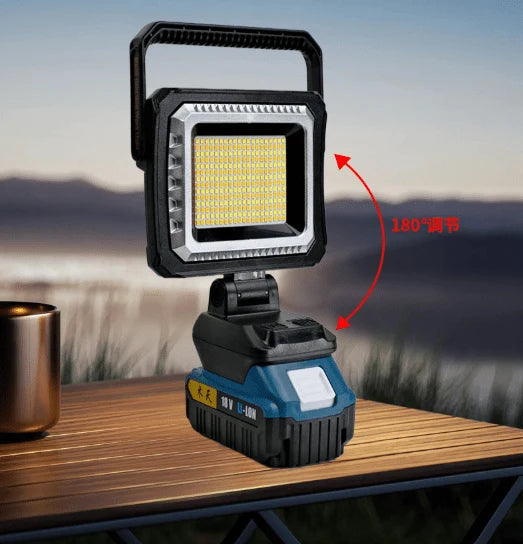 Compact Rechargeable Work Light – Portable LED Flood Light | Adjustable 180° Angle | Rechargeable Work Lamp