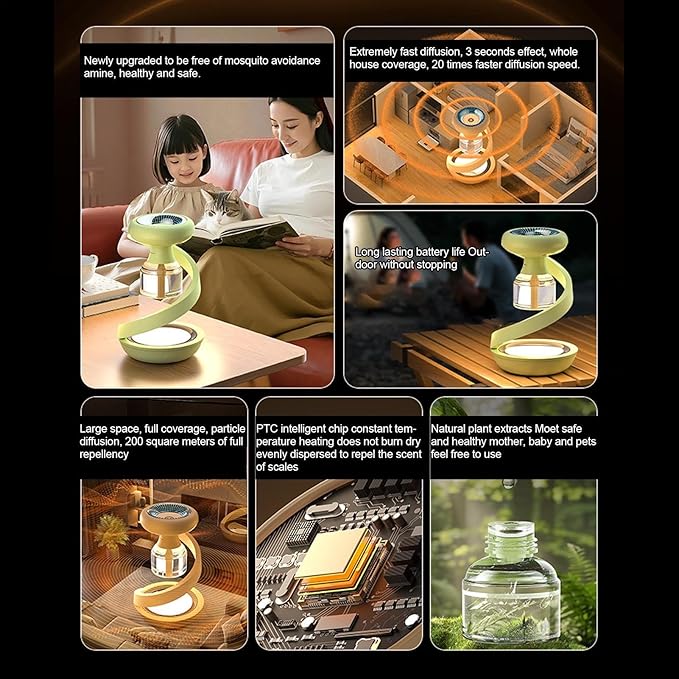 Electric Mosquito Repellent Vaporizer – Portable USB Mosquito Killer | Fast Protection | Safe & Quiet Operation