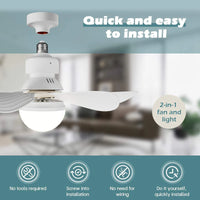 Flower Fan Light – Ceiling Fan with LED Light | Remote Control | 30W Super Quiet