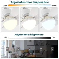 Flower Fan Light – Ceiling Fan with LED Light | Remote Control | 30W Super Quiet