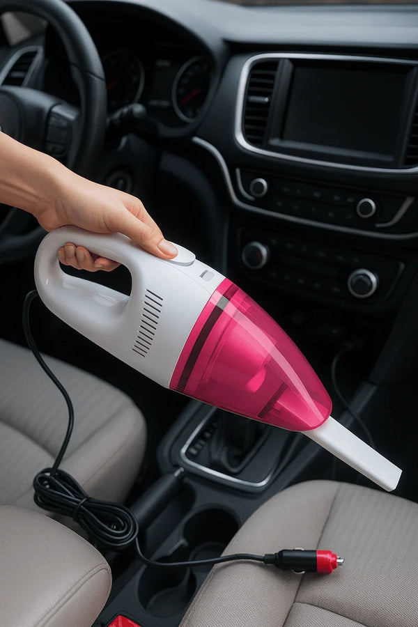Portable Car Vacuum Cleaner – 12V High-Power Suction | Compact Handheld Car Vacuum | Easy Car Cleaning